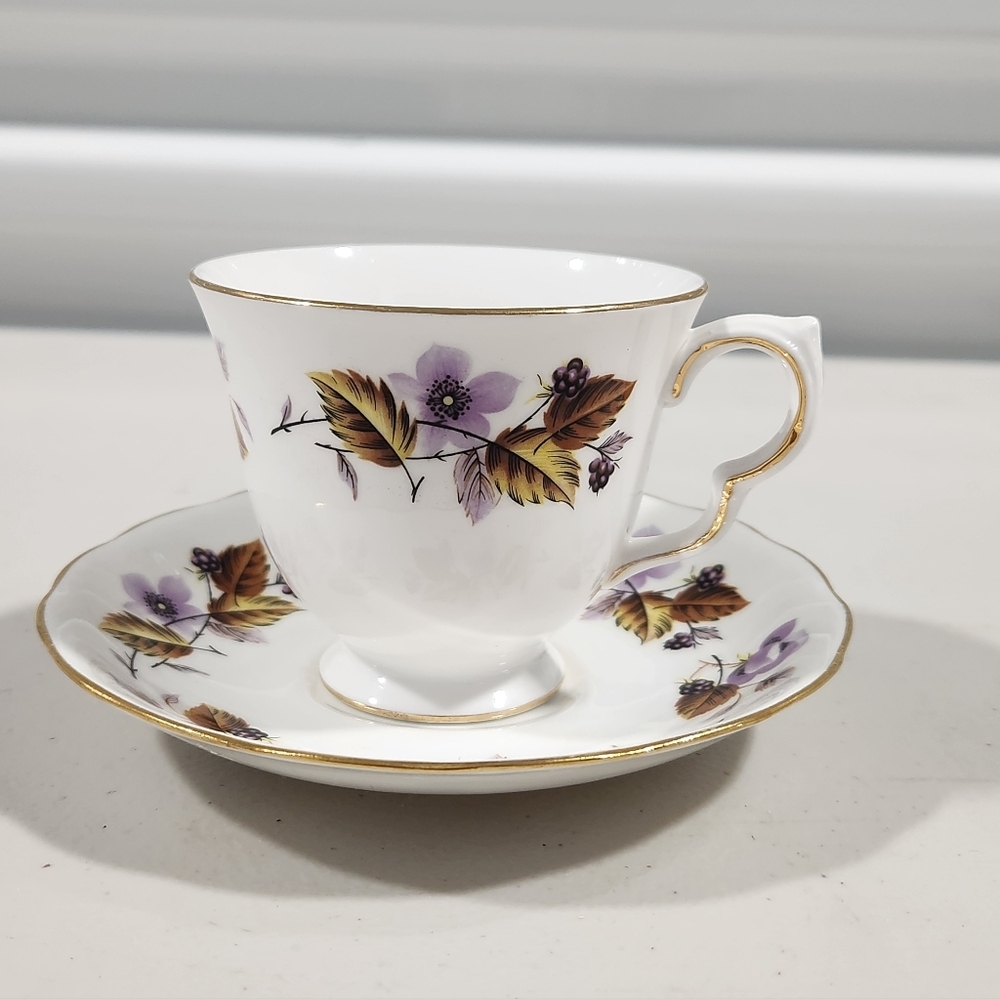 Queen Anne Fine Bone China Teacup and Saucer
